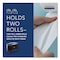 Kimberly-Clark Professional Cored JRT Jumbo Combo Tissue Dispenser, 20.4w x 5.8d x 13.1h, Smk/Gray 09551 - alternate 6